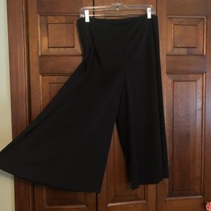 Ruby Ribbon Large Black split skirt culottes new